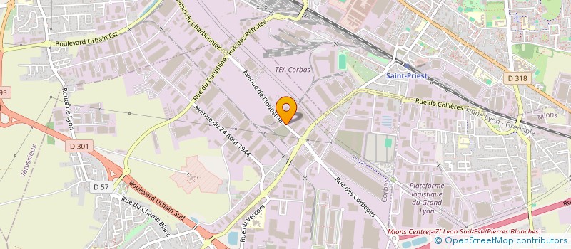 localisation de l'entreprise LYSEO SPECIAL & PROJECT  SAINT-QUENTIN-FALLAVIER