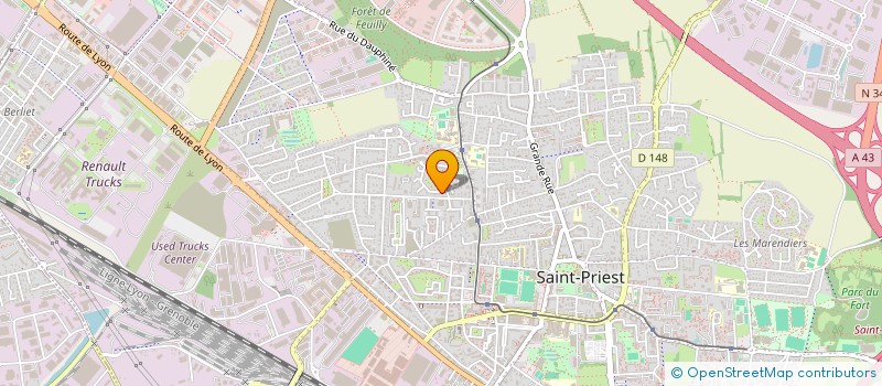 localisation de l'entreprise LYSIA INVEST  SAINT-PRIEST