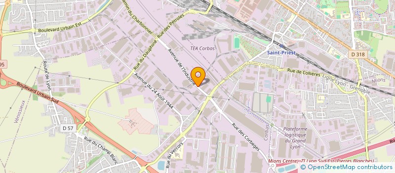 localisation de l'entreprise LYSINVEST  SAINT-QUENTIN-FALLAVIER