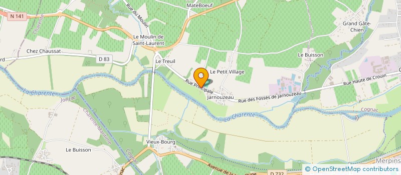 localisation de l'entreprise LYSIRENT à SAINT-LAURENT-DE-COGNAC