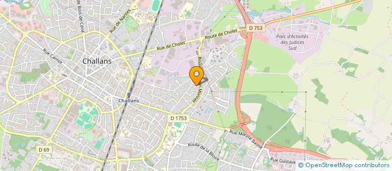 localisation de l'entreprise LYSMA à CHALLANS