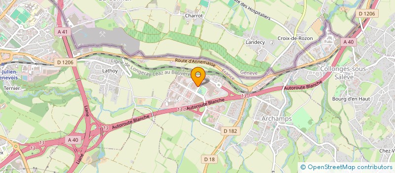localisation de l'entreprise LYSOFT à ARCHAMPS