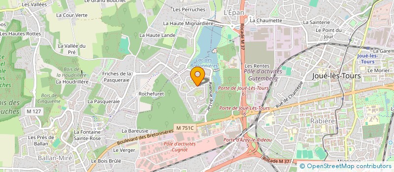 localisation de l'entreprise LYSOMALT  JOUE-LES-TOURS