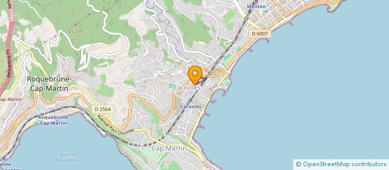 localisation de l'entreprise LYSOR à ROQUEBRUNE-CAP-MARTIN