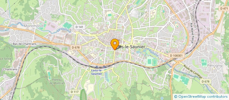 localisation de l'entreprise LYSTIA  LONS-LE-SAUNIER