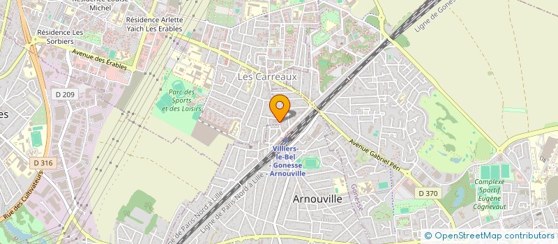 localisation de l'entreprise LYTT OPTIC à ARNOUVILLE