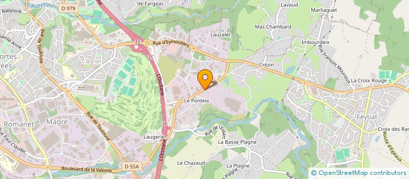 localisation de l'entreprise LYV à FEYTIAT