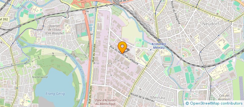 localisation de l'entreprise LYVA à STRASBOURG