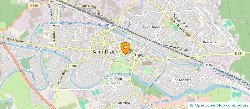 localisation de l'entreprise LYVA à SAINT-DIZIER