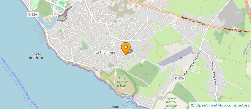 localisation de l'entreprise LYVAC  LES SABLES D'OLONNE