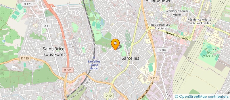 localisation de l'entreprise LYVAL à SARCELLES