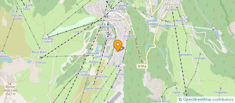 localisation de l'entreprise LYVAS à COURCHEVEL