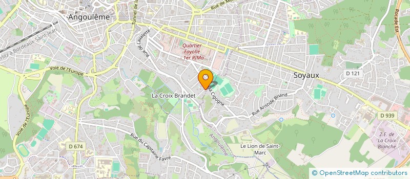 localisation de l'entreprise LYVEM à ANGOULEME