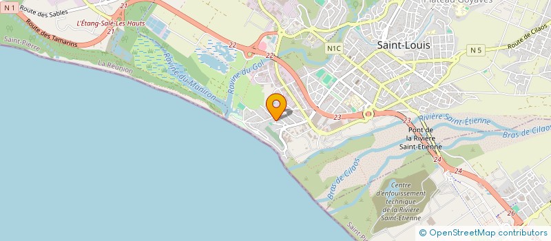 localisation de l'entreprise LYVEN GROUP  SAINT-LOUIS