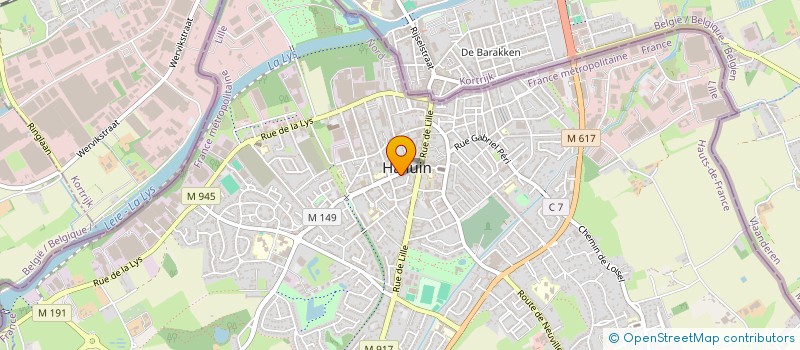 localisation de l'entreprise LYVES & SHOP  HALLUIN