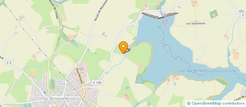 localisation de l'entreprise LYVIA  LA TESSOUALLE