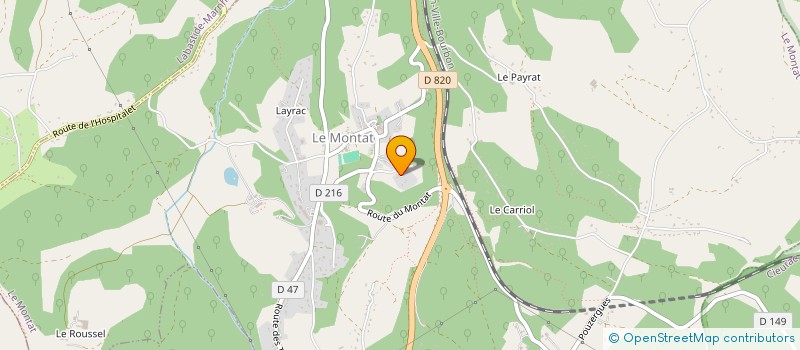 localisation de l'entreprise LYVIA  LE MONTAT