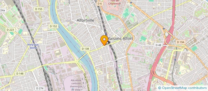 localisation de l'entreprise LYY IMMO à ALFORTVILLE