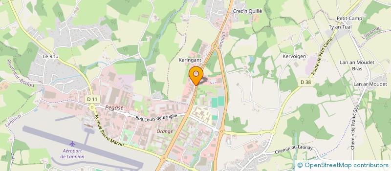 localisation de l'entreprise LYZ à LANNION