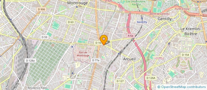 localisation de l'entreprise LYZA  ARCUEIL