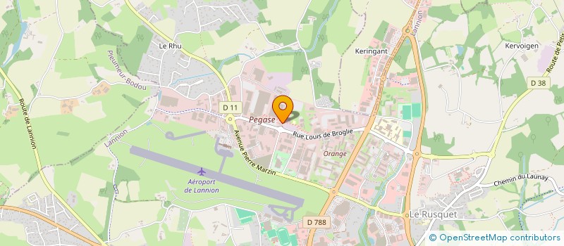 localisation de l'entreprise LYZAIR SAS  LANNION