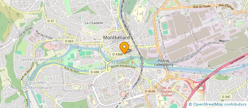 localisation de l'entreprise LYZE INVEST  MONTBELIARD