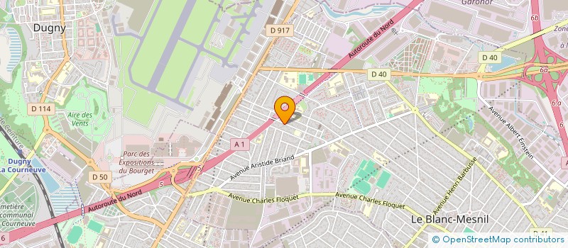 localisation de l'entreprise LZ à LE BLANC MESNIL