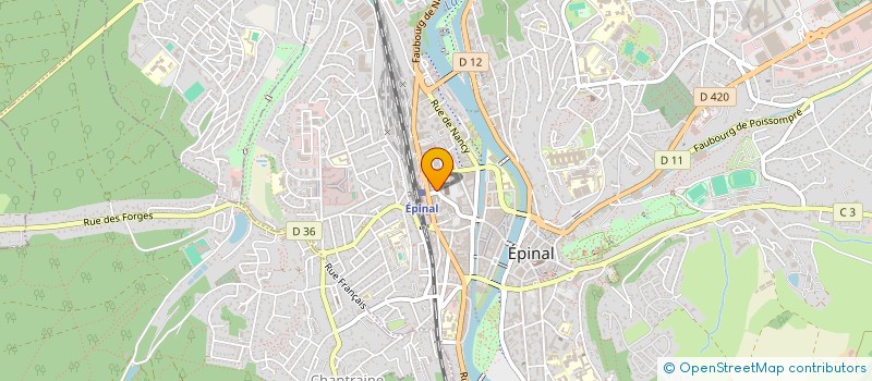 localisation de l'entreprise LZ HOLDING  EPINAL