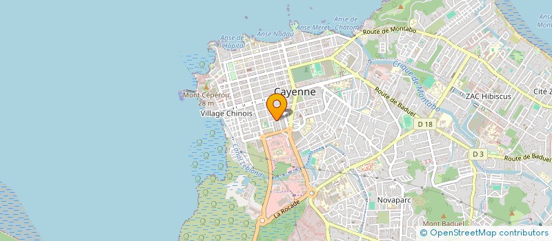 localisation de l'entreprise LZ INVEST 973  CAYENNE