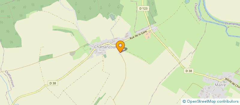localisation de l'entreprise LZ TOITURES à CHATTANCOURT