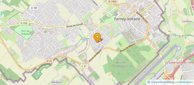 localisation de l'entreprise LZMH INVEST à FERNEY-VOLTAIRE