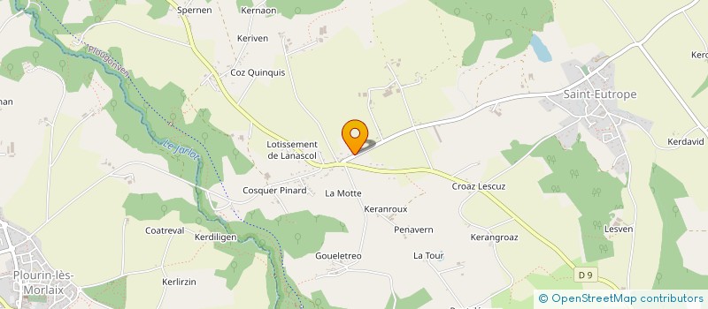 localisation de l'entreprise LZS ANIMATION  PLOUGONVEN