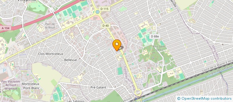 localisation de l'entreprise LZY TAXI à SEVRAN