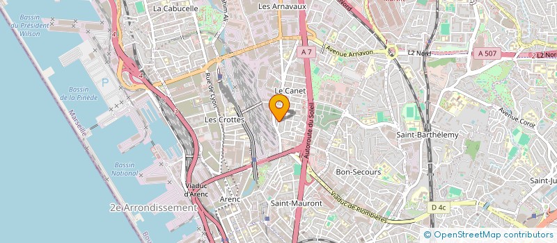 localisation de l'entreprise M 13  MARSEILLE