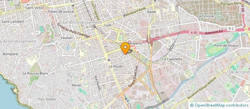 localisation de l'entreprise M-13 GESTION  MARSEILLE