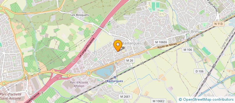 localisation de l'entreprise M 2 à BAILLARGUES