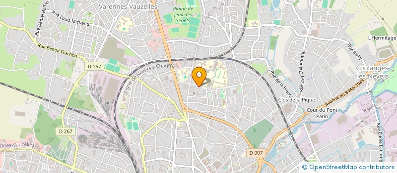 localisation de l'entreprise M 2 A 58 à NEVERS