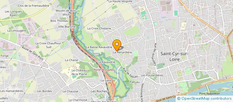localisation de l'entreprise M 2 A DU MARRONNIER  SAINT-CYR-SUR-LOIRE