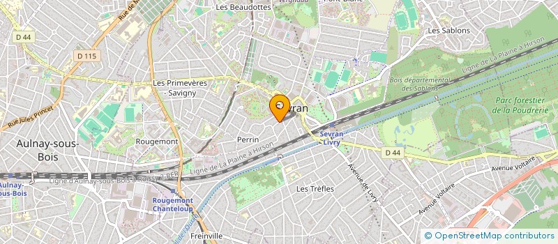 localisation de l'entreprise M.2.B.M.  SEVRAN