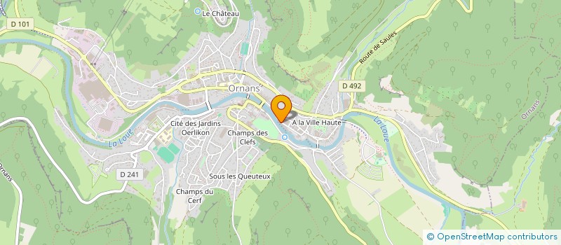 localisation de l'entreprise M.2.O.  ORNANS