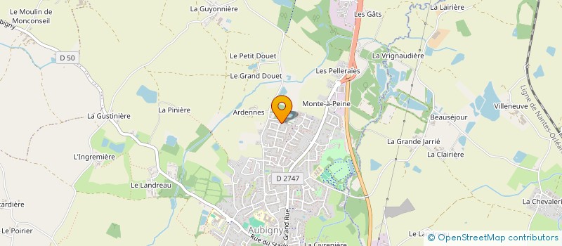 localisation de l'entreprise M 2 SPORT  AUBIGNY-LES CLOUZEAUX