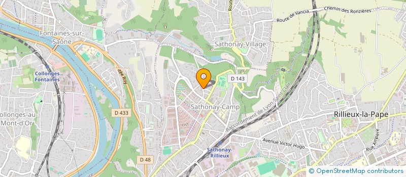 localisation de l'entreprise M 2 T  SATHONAY-CAMP