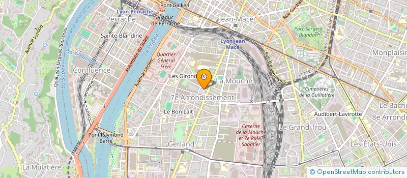 localisation de l'entreprise M 2000 à LYON