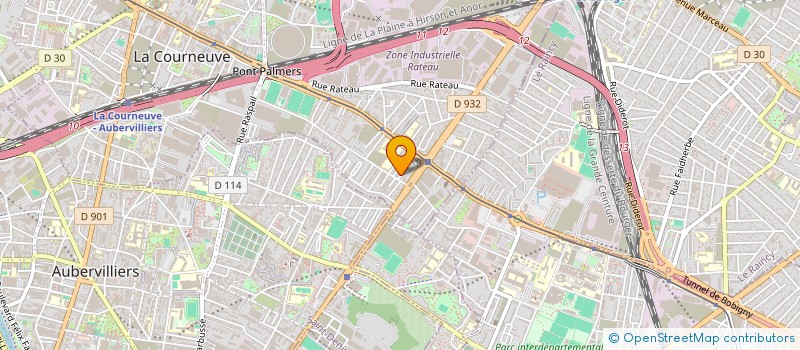 localisation de l'entreprise M 2000 à LA COURNEUVE