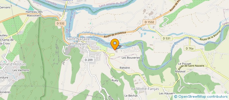 localisation de l'entreprise M 22  SAINT-NAZAIRE-EN-ROYANS