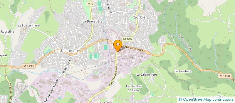 localisation de l'entreprise M 2S AGENCEMENTS à SORBIERS