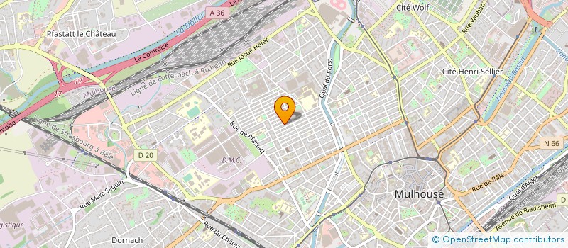 localisation de l'entreprise M 2S C à MULHOUSE