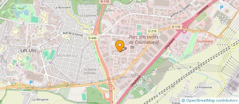 localisation de l'entreprise M 3 à LES ULIS