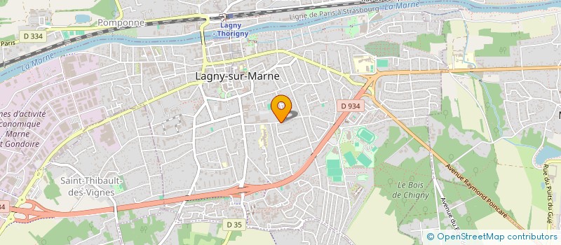 localisation de l'entreprise M 3  LAGNY-SUR-MARNE