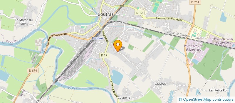 localisation de l'entreprise M 3 MENUISERIES  COUTRAS